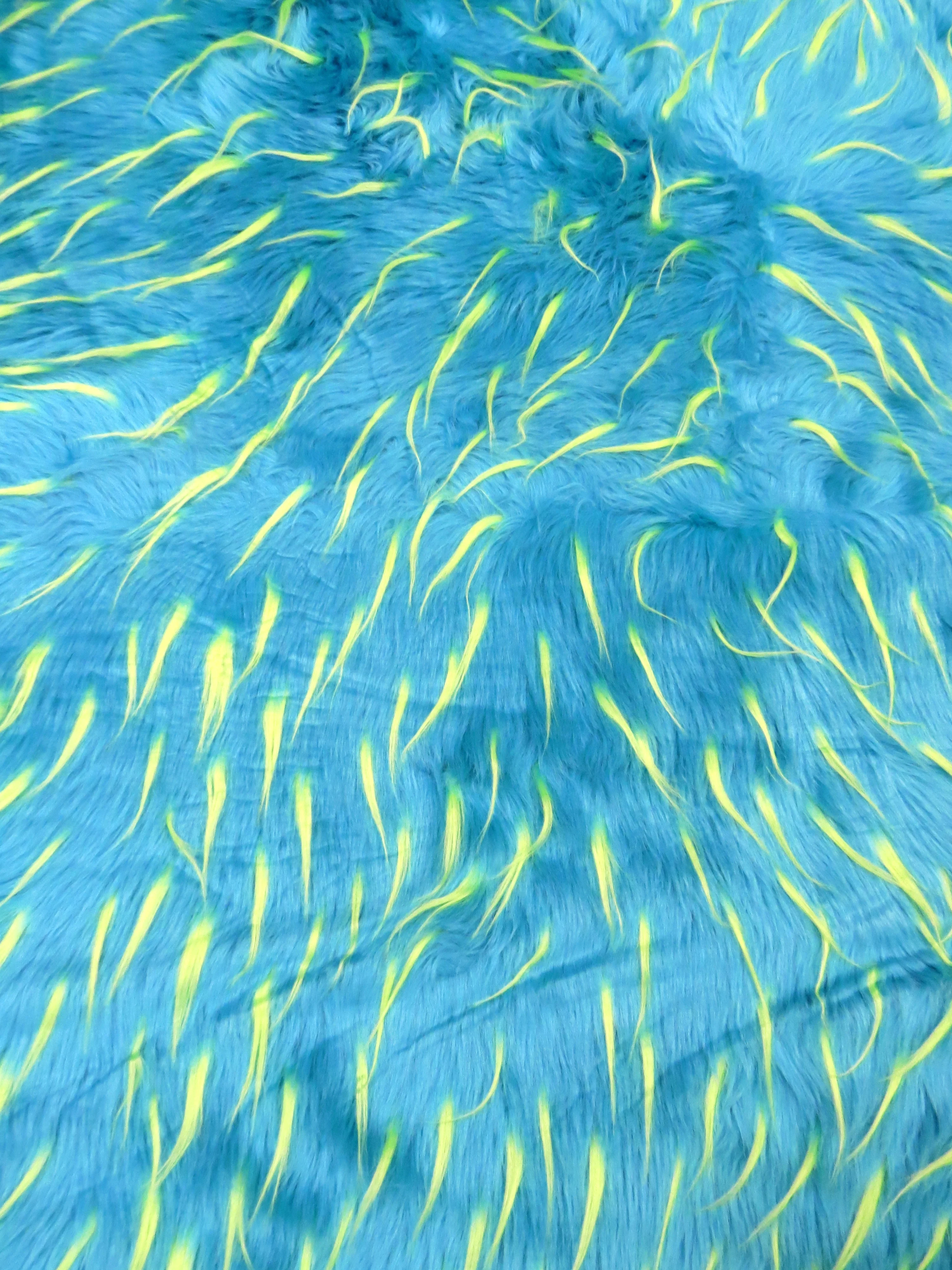 2 and 3 Tone Spiked Shaggy Long Pile Faux Fur Fabric / Sold by The Yard - Image 16