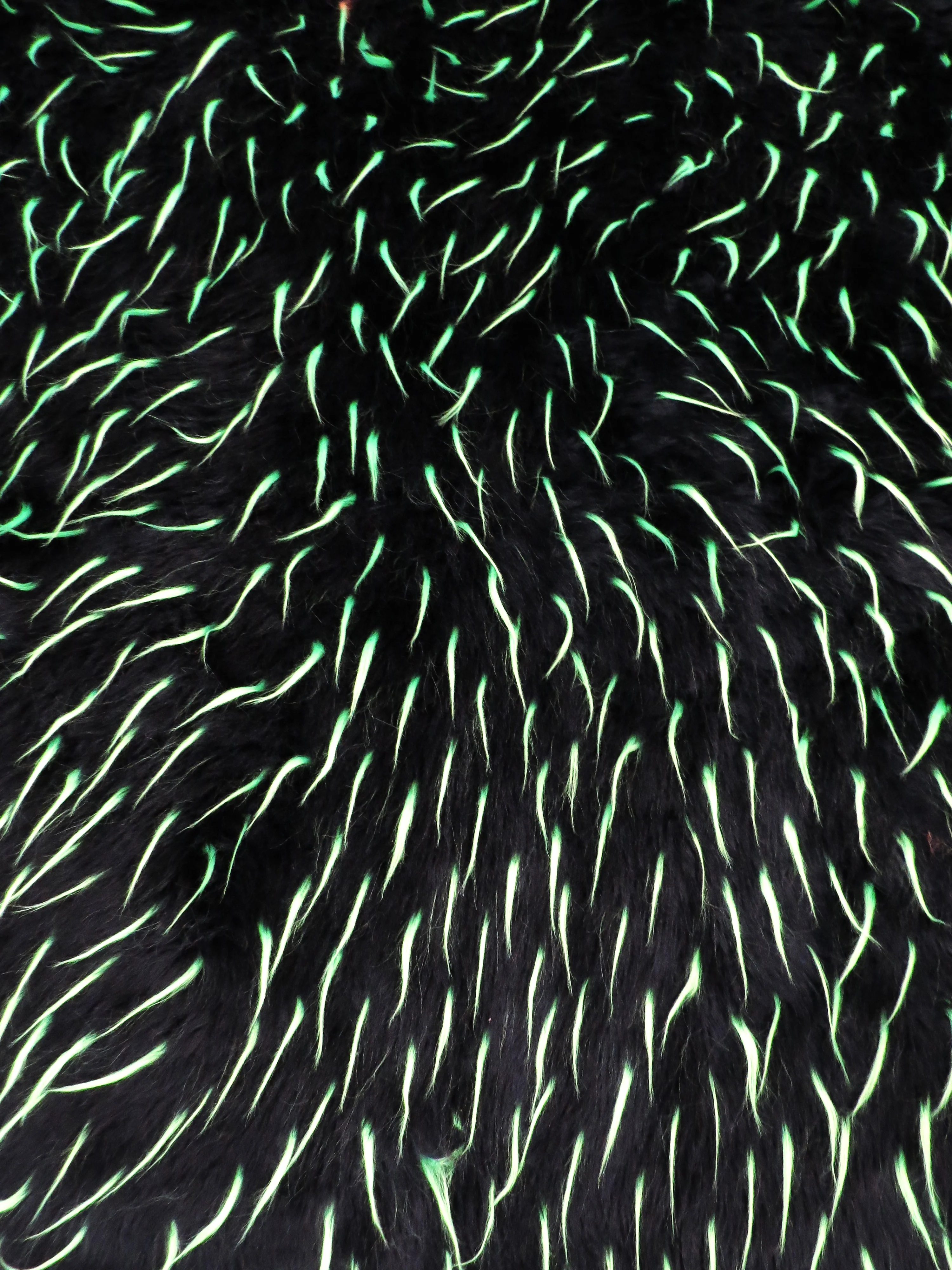 2 and 3 Tone Spiked Shaggy Long Pile Faux Fur Fabric / Sold by The Yard - Image 25