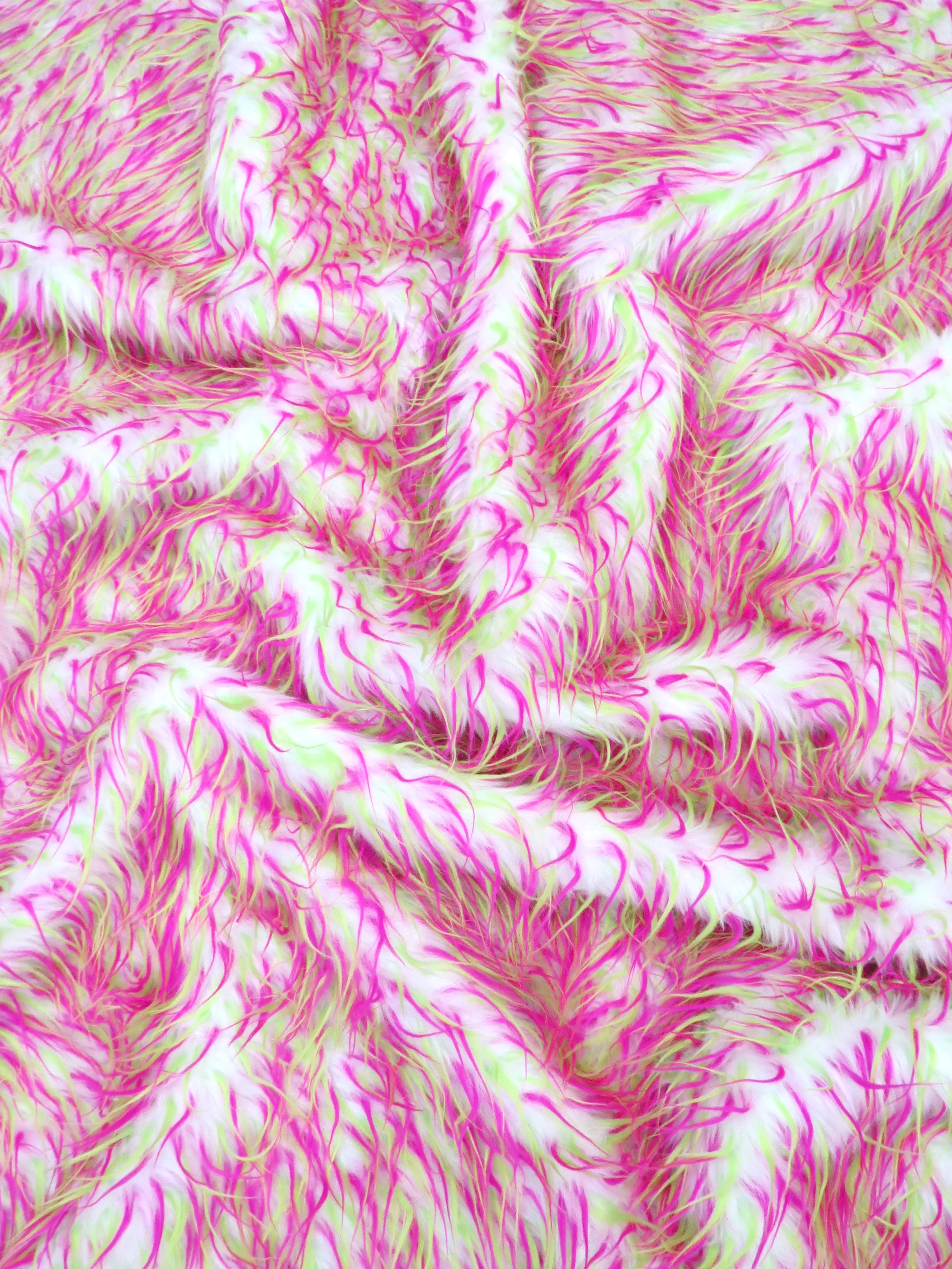 2 and 3 Tone Spiked Shaggy Long Pile Faux Fur Fabric / Sold by The Yard - Image 28