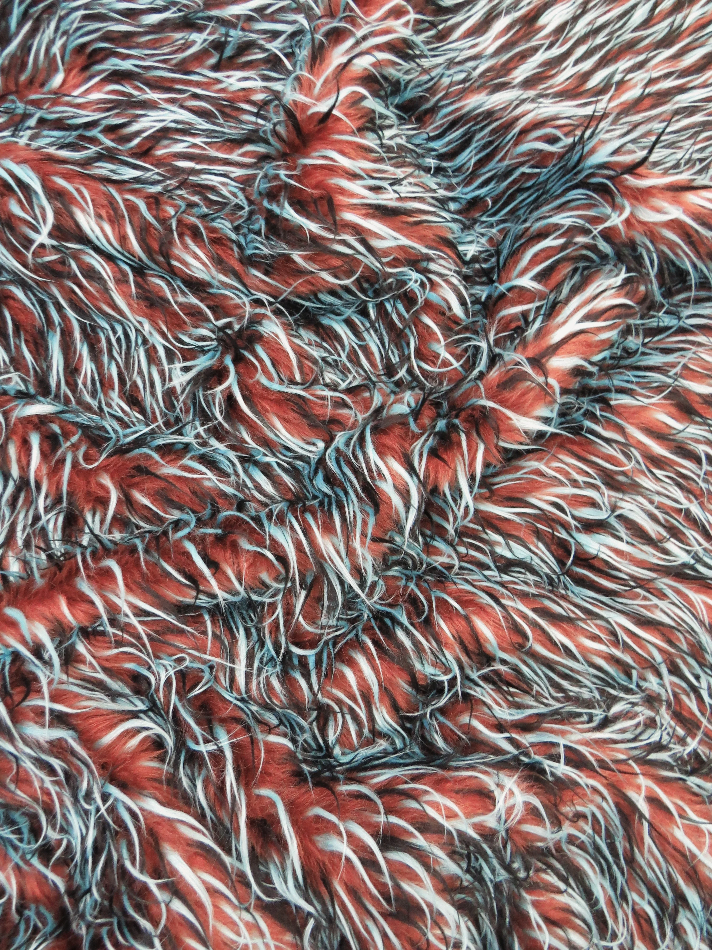 2 and 3 Tone Spiked Shaggy Long Pile Faux Fur Fabric / Sold by The Yard - Image 30