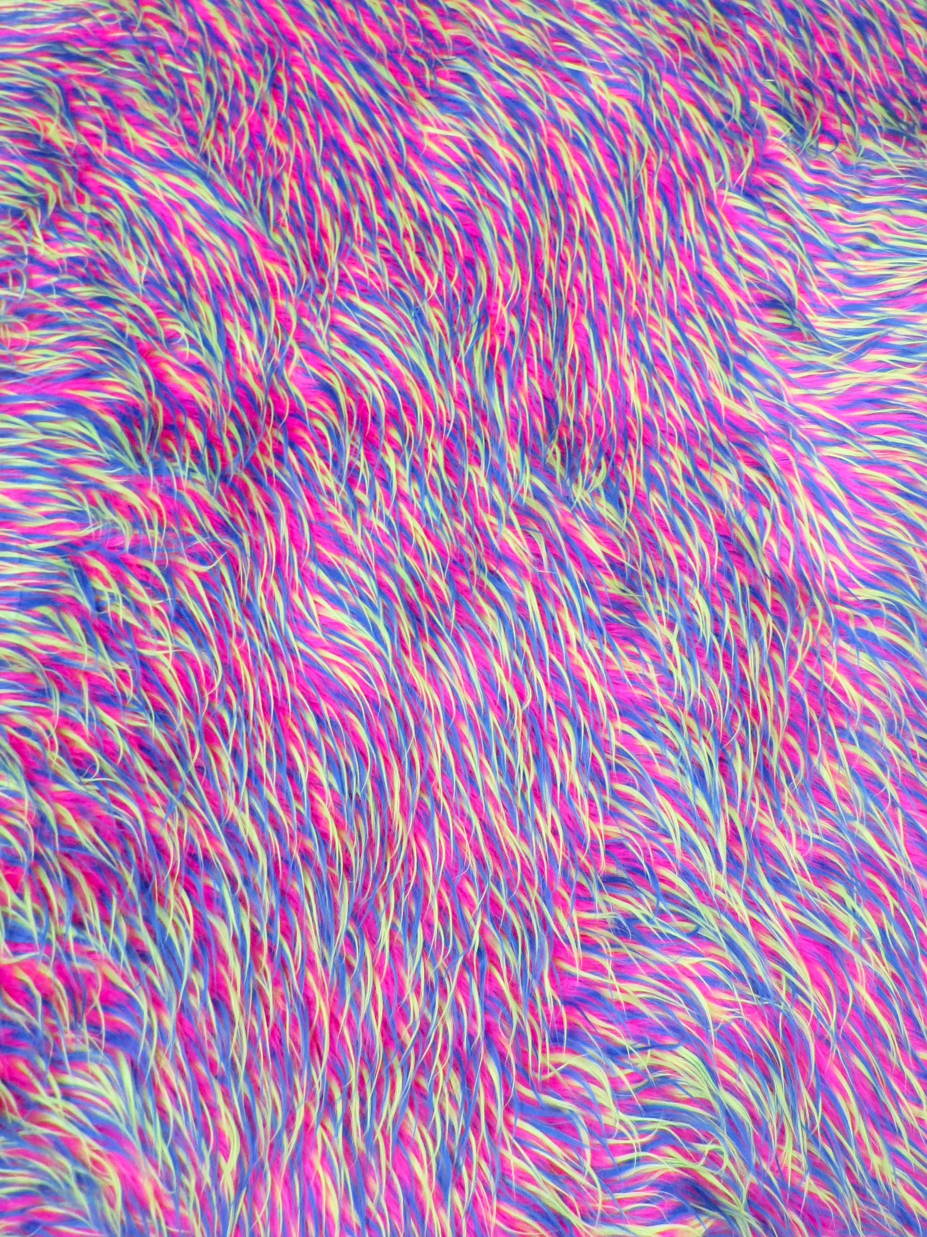 2 and 3 Tone Spiked Shaggy Long Pile Faux Fur Fabric / Sold by The Yard - Image 35