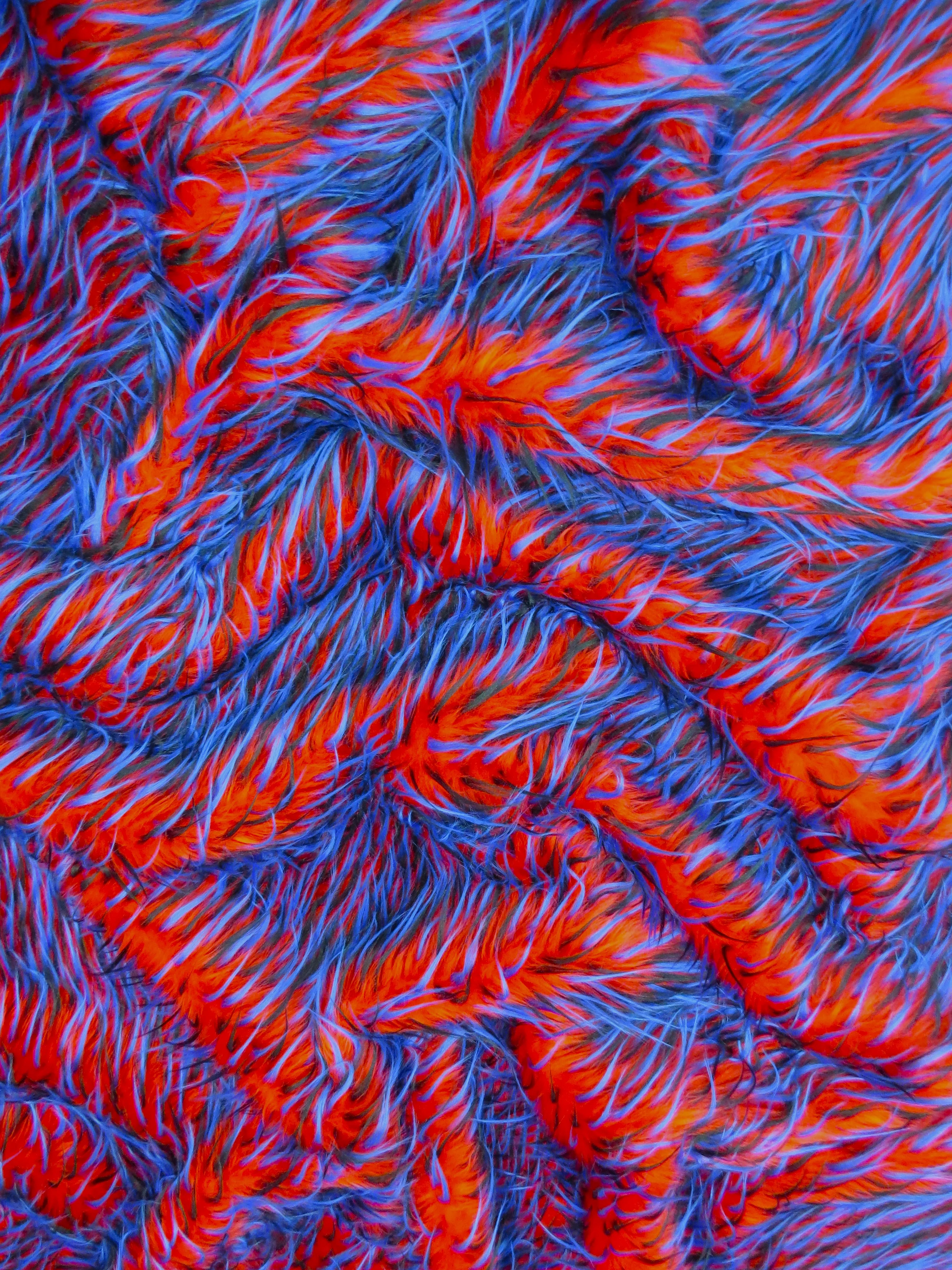 2 and 3 Tone Spiked Shaggy Long Pile Faux Fur Fabric / Sold by The Yard - Image 42