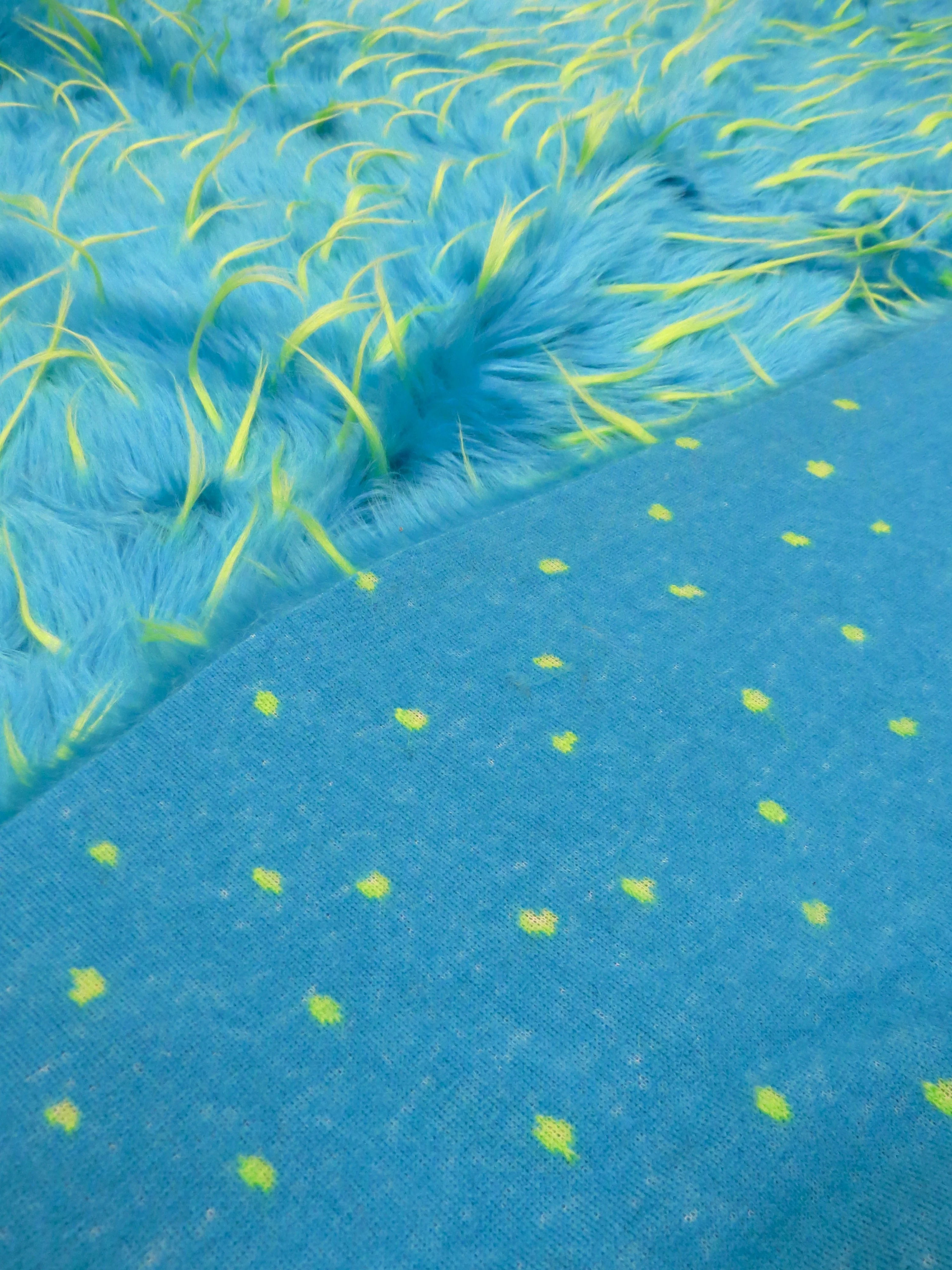 2 and 3 Tone Spiked Shaggy Long Pile Faux Fur Fabric / Sold by The Yard - Image 5
