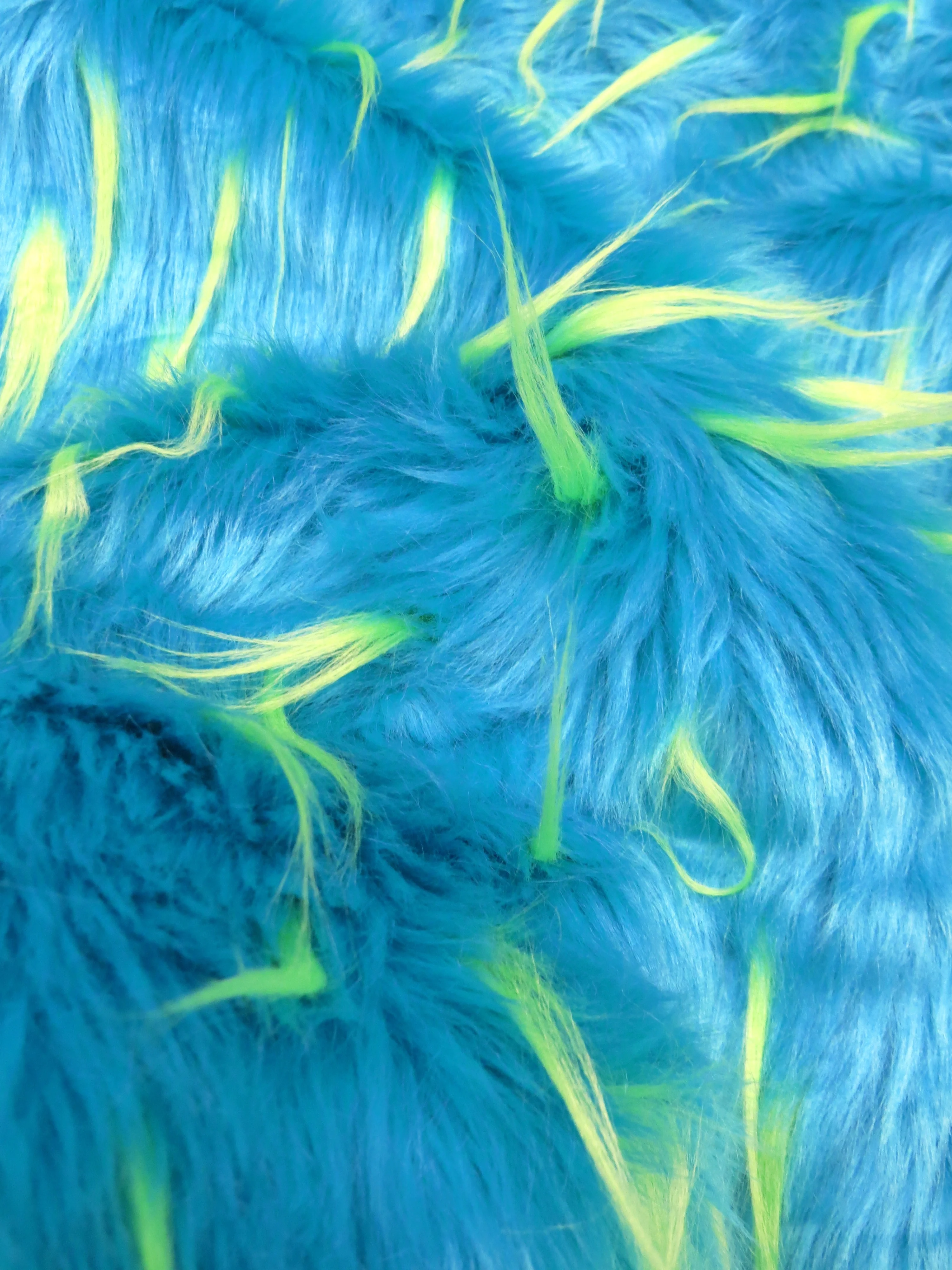 2 and 3 Tone Spiked Shaggy Long Pile Faux Fur Fabric / Sold by The Yard - Image 6