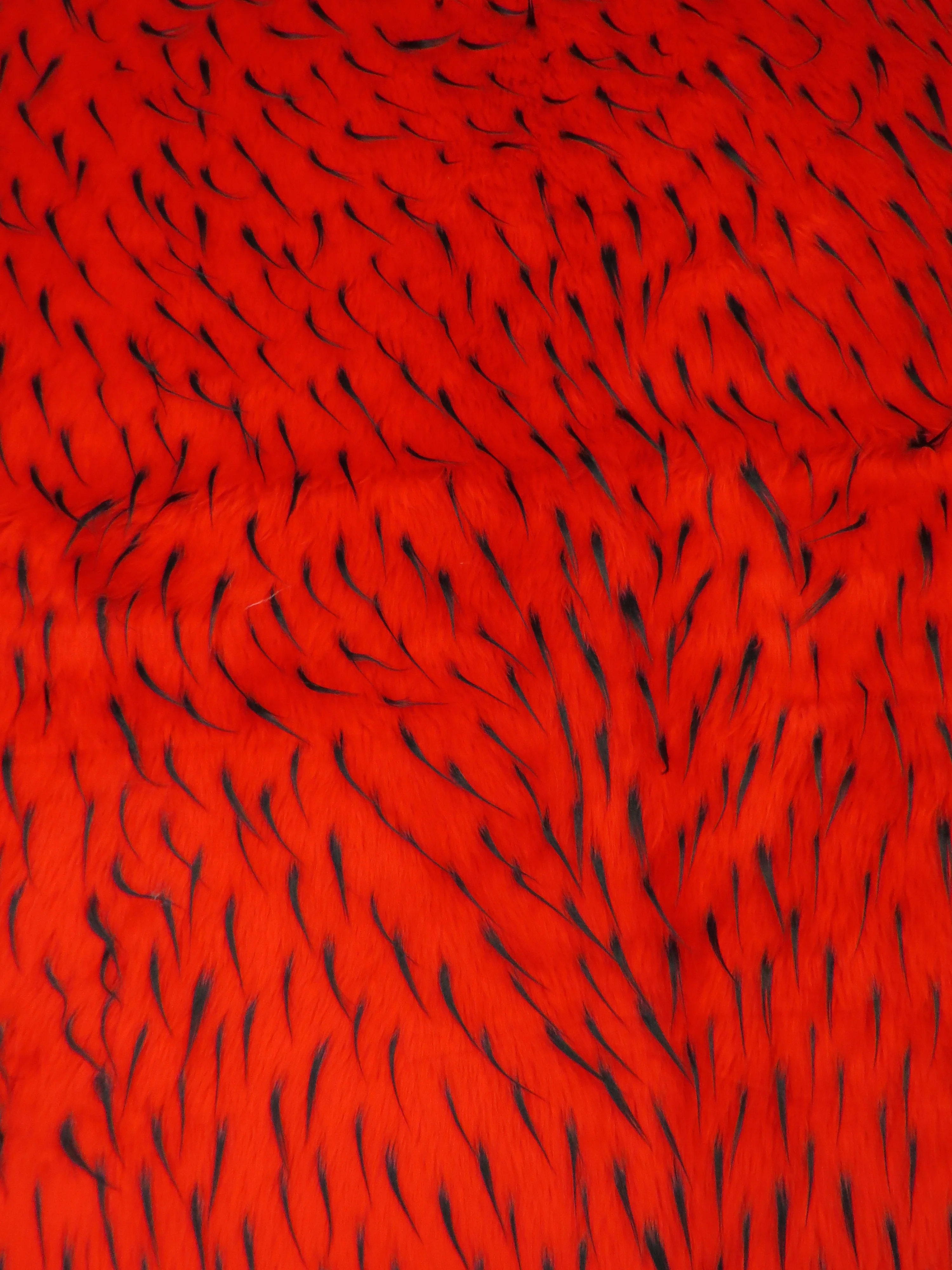 2 and 3 Tone Spiked Shaggy Long Pile Faux Fur Fabric / Sold by The Yard - Image 8