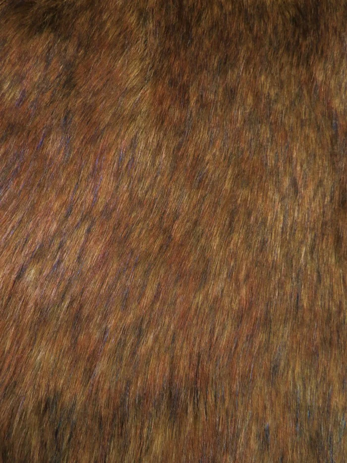 Bonded Honey Wolf Faux Fur Fabric / Sold by the Yard - Image 4