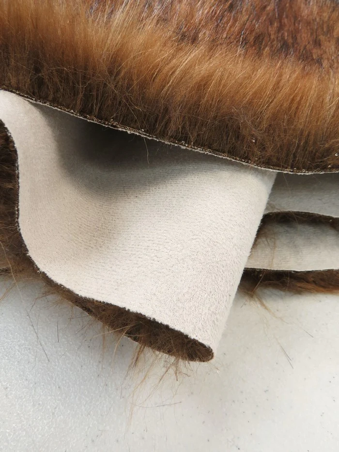 Bonded Honey Wolf Faux Fur Fabric / Sold by the Yard - Image 7