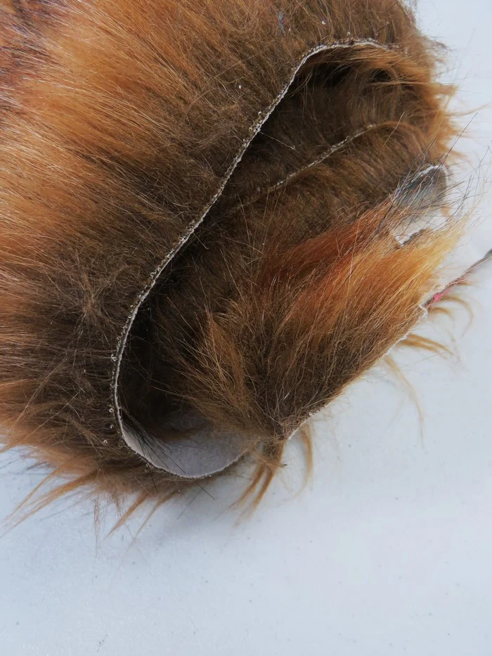 Bonded Honey Wolf Faux Fur Fabric / Sold by the Yard - Image 8