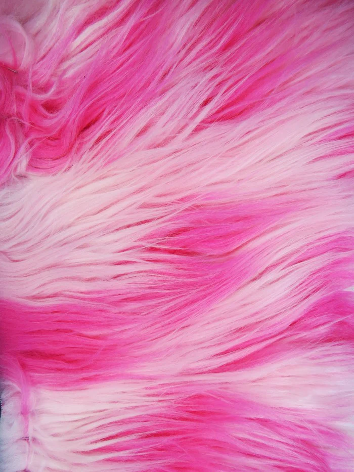 3 Tone Rainbow Shaggy Long Pile Faux Fur Fabrics / Sold by The Yard - Image 15