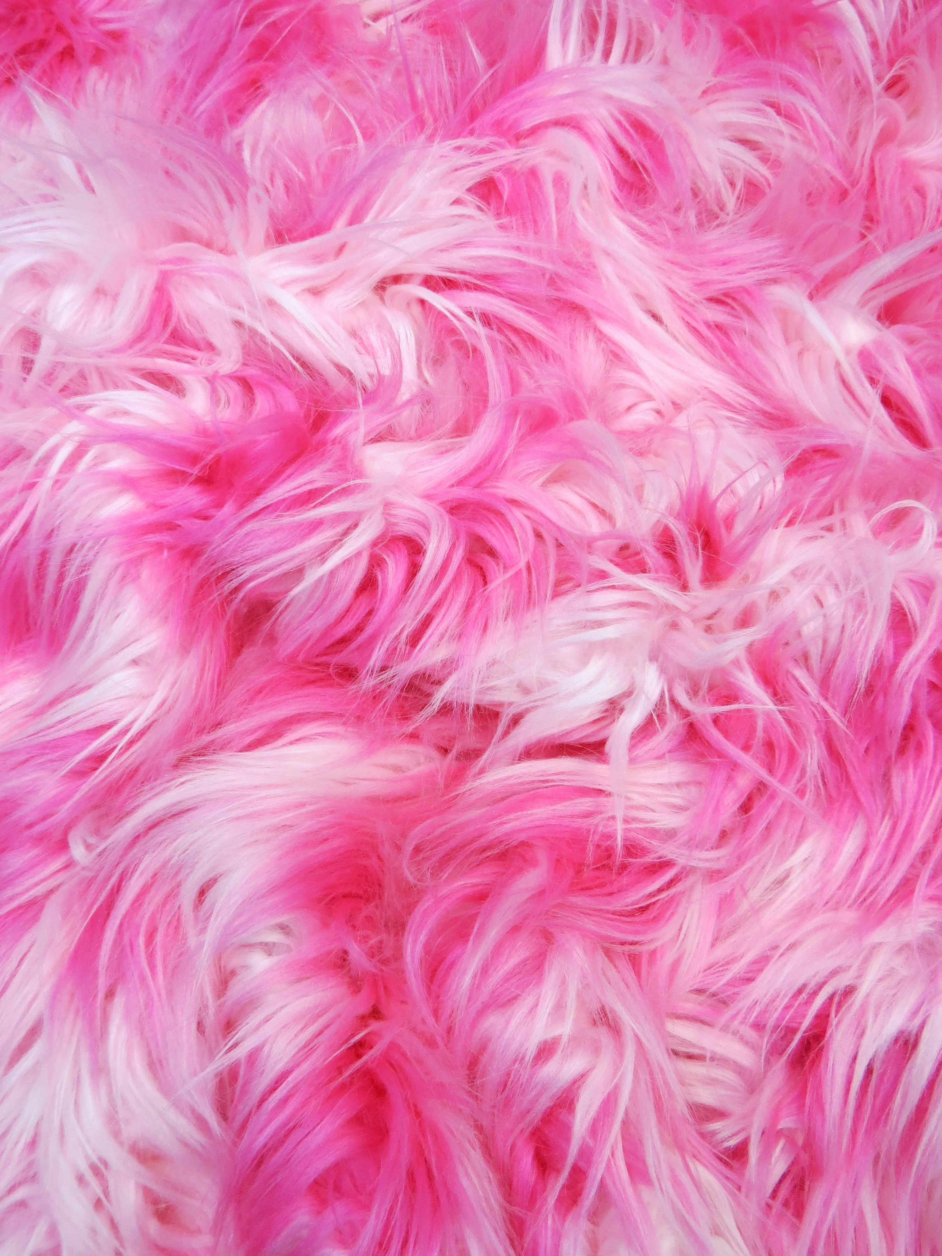 3 Tone Rainbow Shaggy Long Pile Faux Fur Fabrics / Sold by The Yard - Image 16