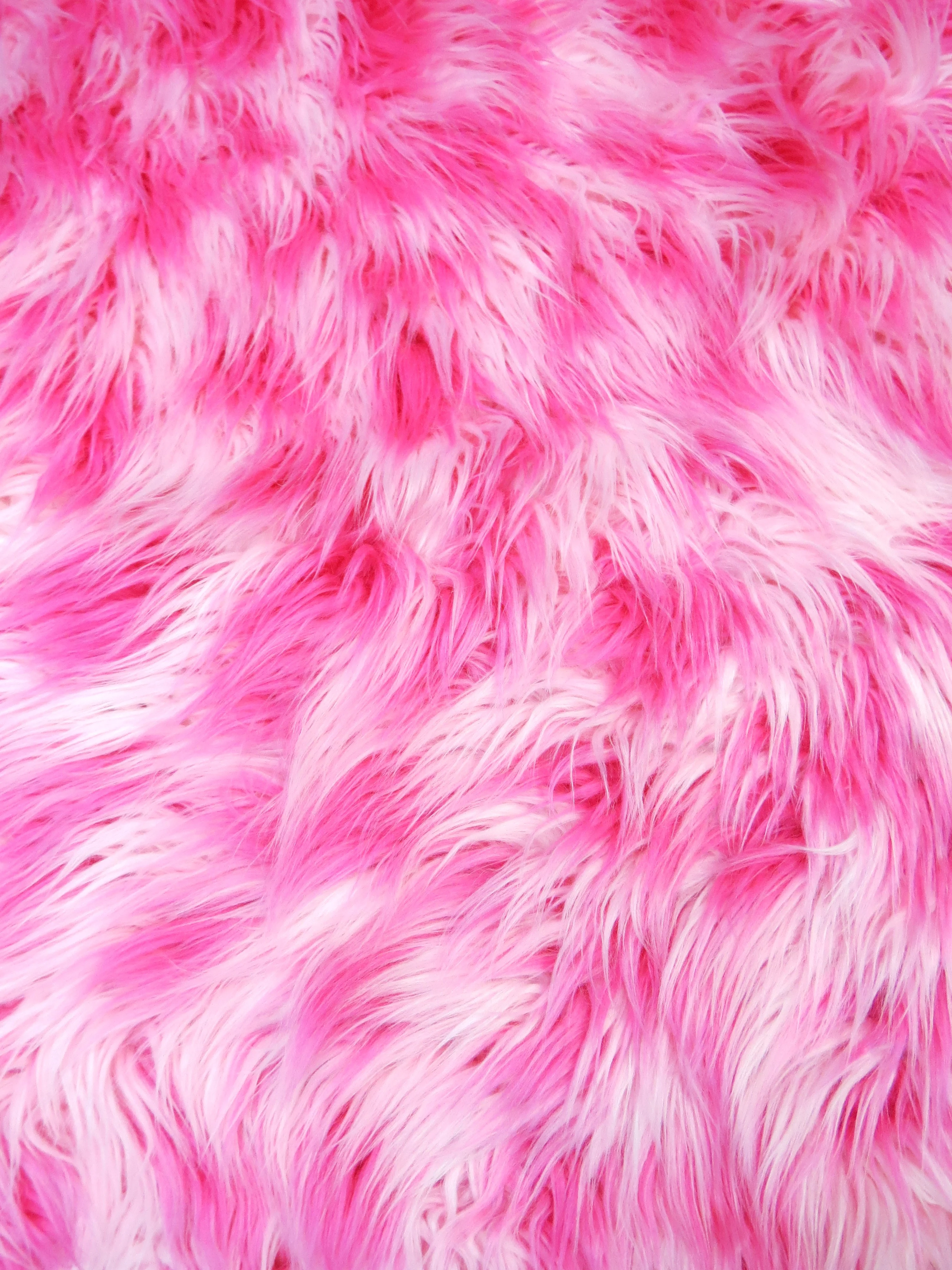 3 Tone Rainbow Shaggy Long Pile Faux Fur Fabrics / Sold by The Yard - Image 17