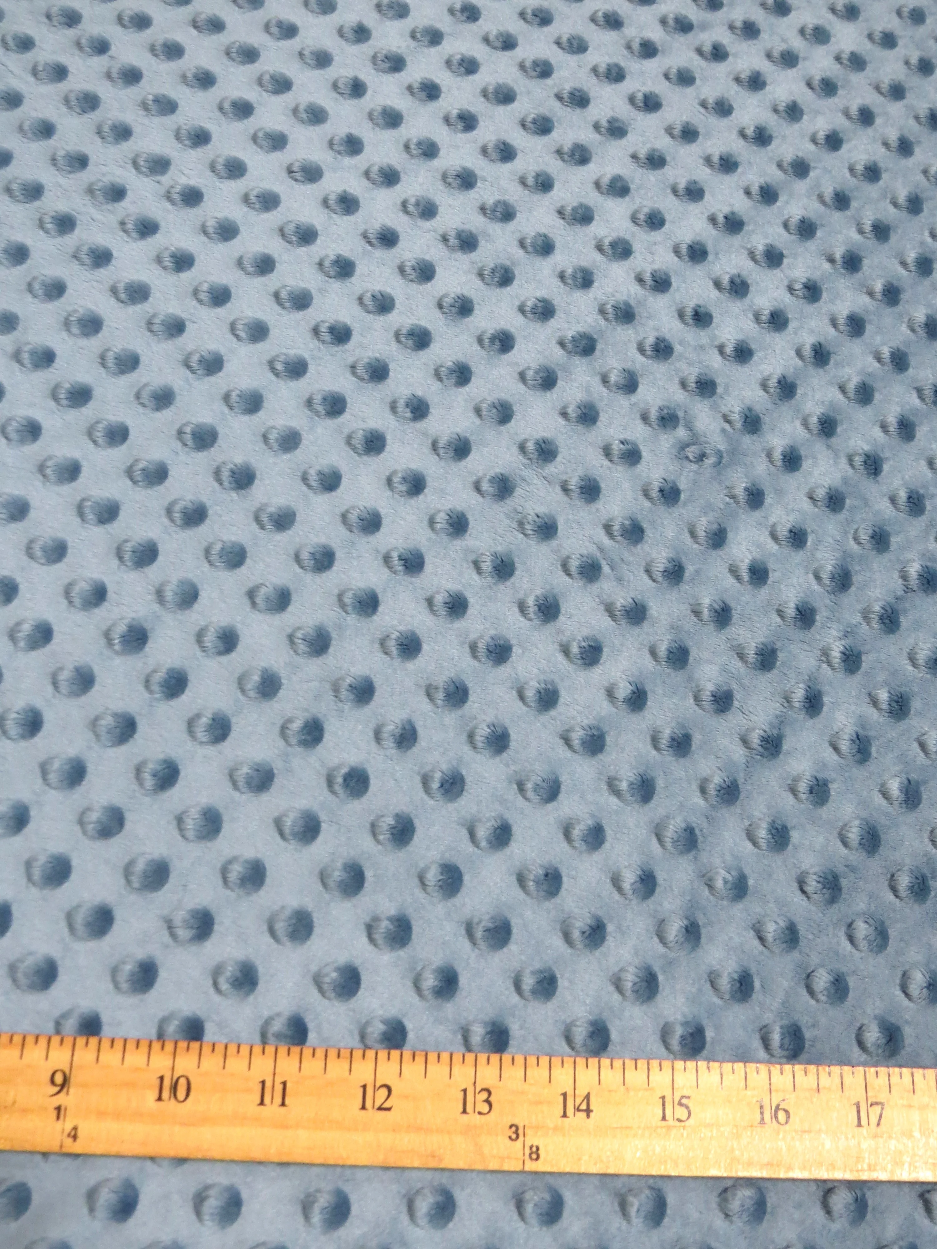 Red Minky Dimple Dot Baby Soft Fabric / Sold By The Yard - Image 3