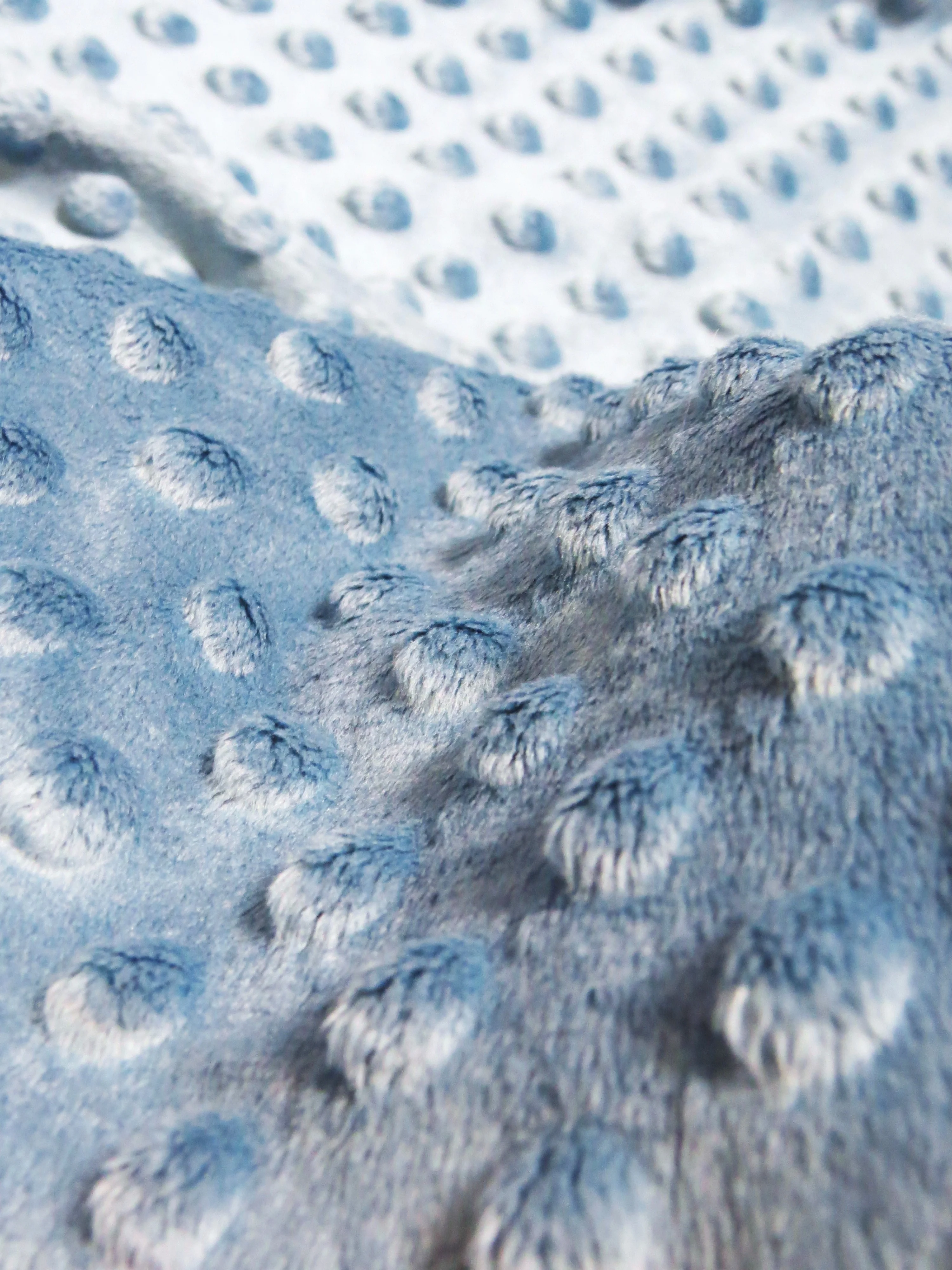 Red Minky Dimple Dot Baby Soft Fabric / Sold By The Yard - Image 4