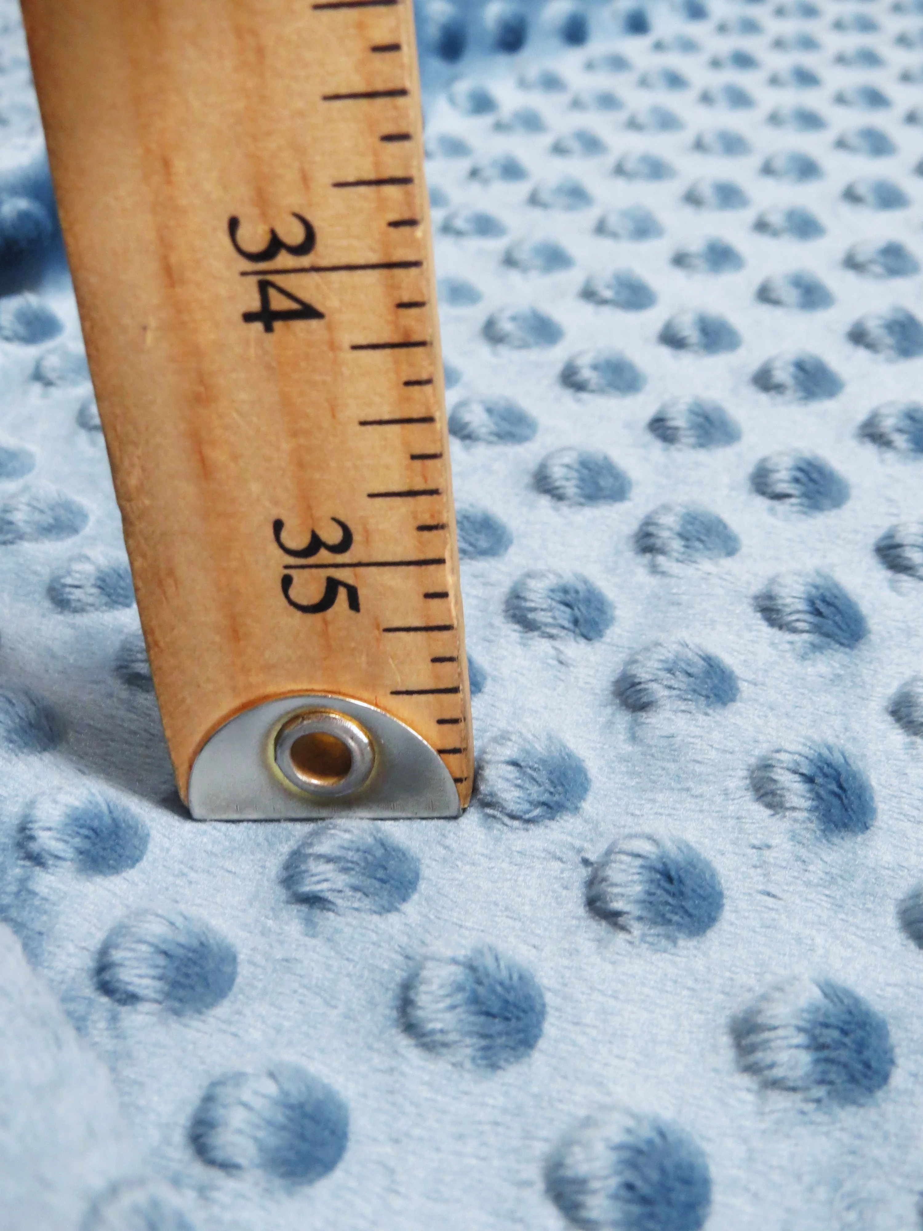 Red Minky Dimple Dot Baby Soft Fabric / Sold By The Yard - Image 5