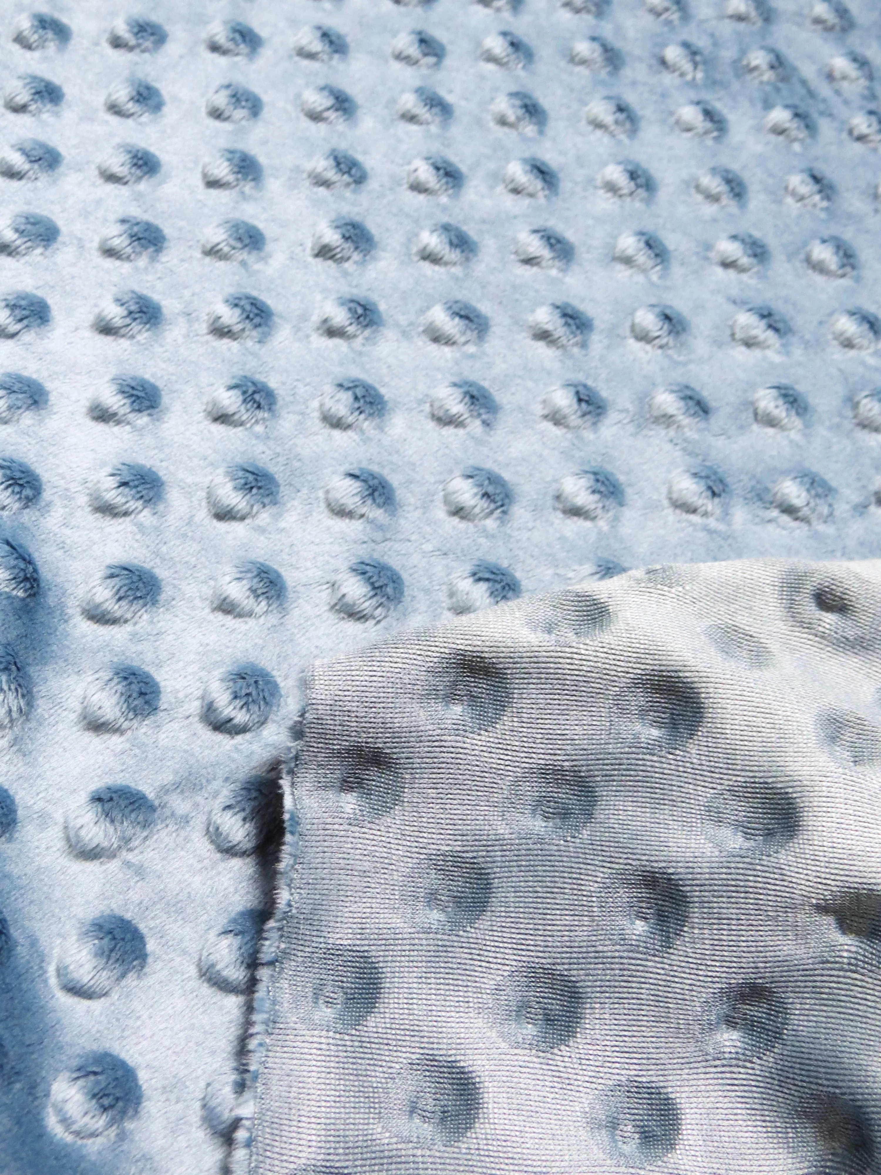 Red Minky Dimple Dot Baby Soft Fabric / Sold By The Yard - Image 6