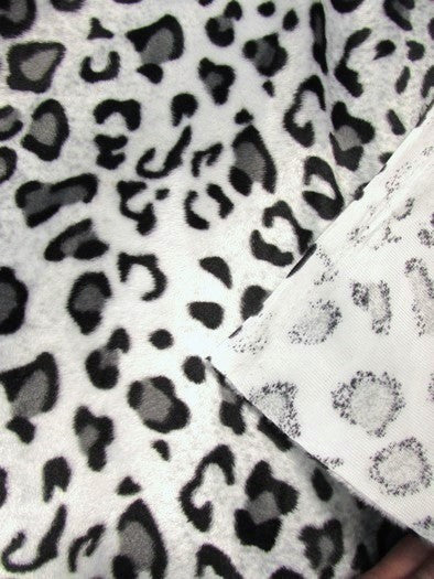 Pink/Fuchsia Velboa Leopard Animal Short Pile Fabric / Sold By The Yard - Image 4