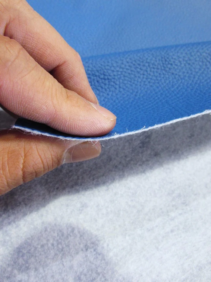 Vinyl Faux Fake Leather Pleather Grain Champion PVC Fabric / Taupe - Image 3