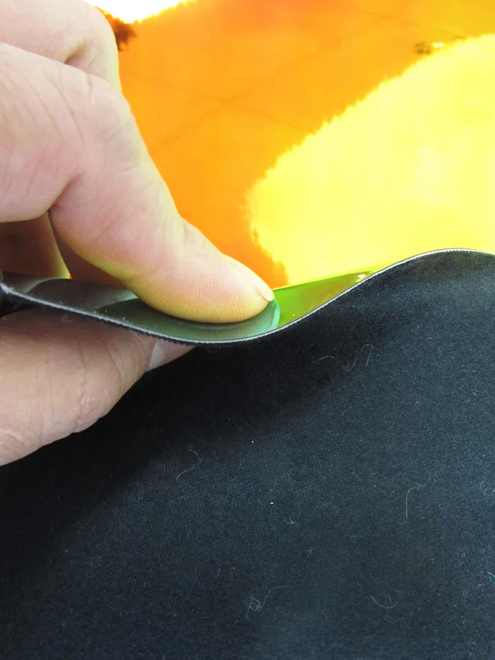 Yellow Holographic Multi-Color Chrome Vinyl Fabric / By The Roll - 30 Yards - Image 3